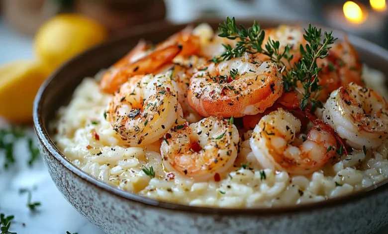 Receita Saborosa Completa de Risoto de Camarão Fitness